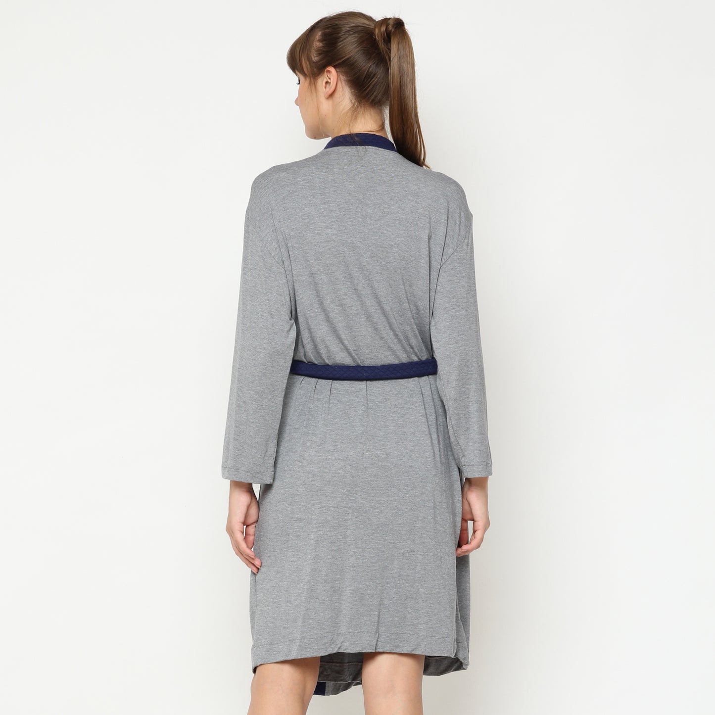 Maison Elmesa Nursing Robe - Darkmisty Navy