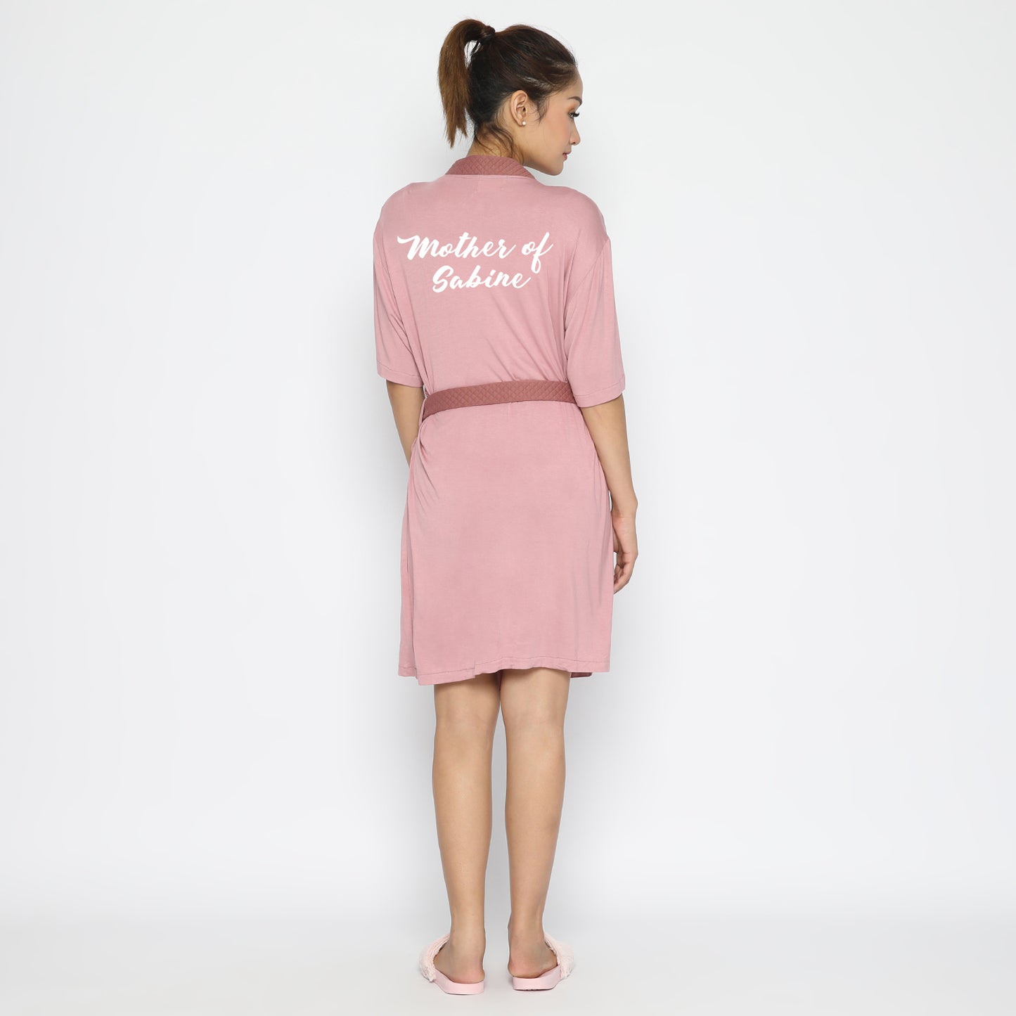 Maison Elmesa Nursing Robe Short - Lilac Mauve