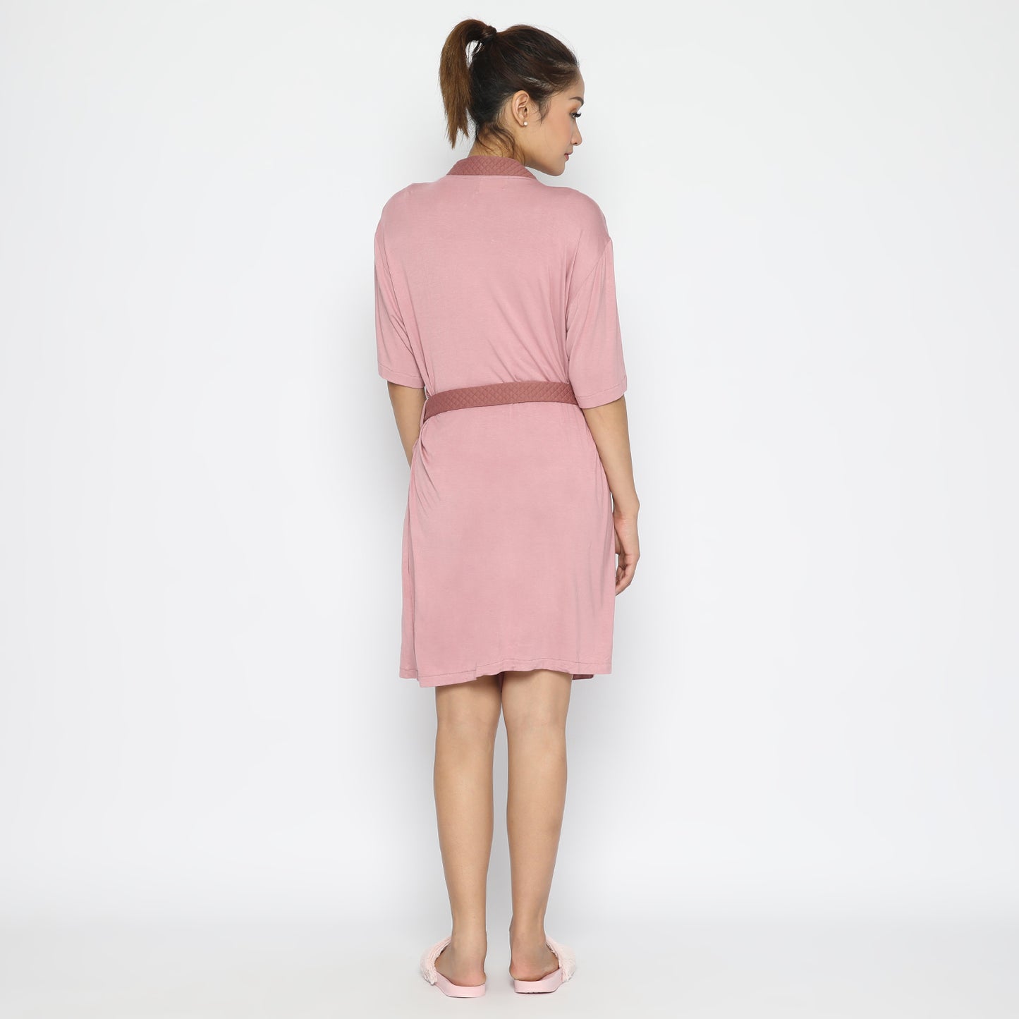 Maison Elmesa Nursing Robe Short - Lilac Mauve