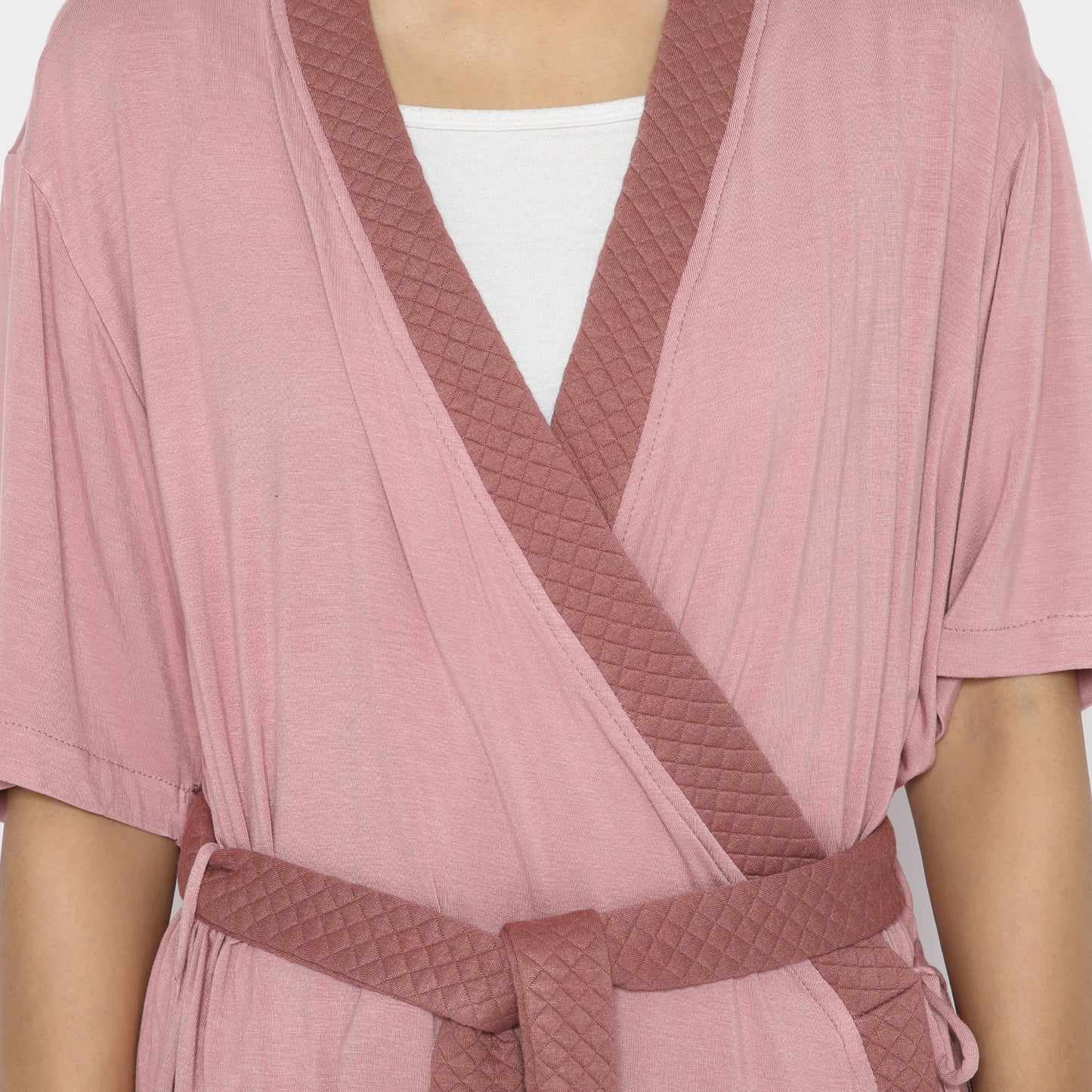 Maison Elmesa Nursing Robe Short - Lilac Mauve