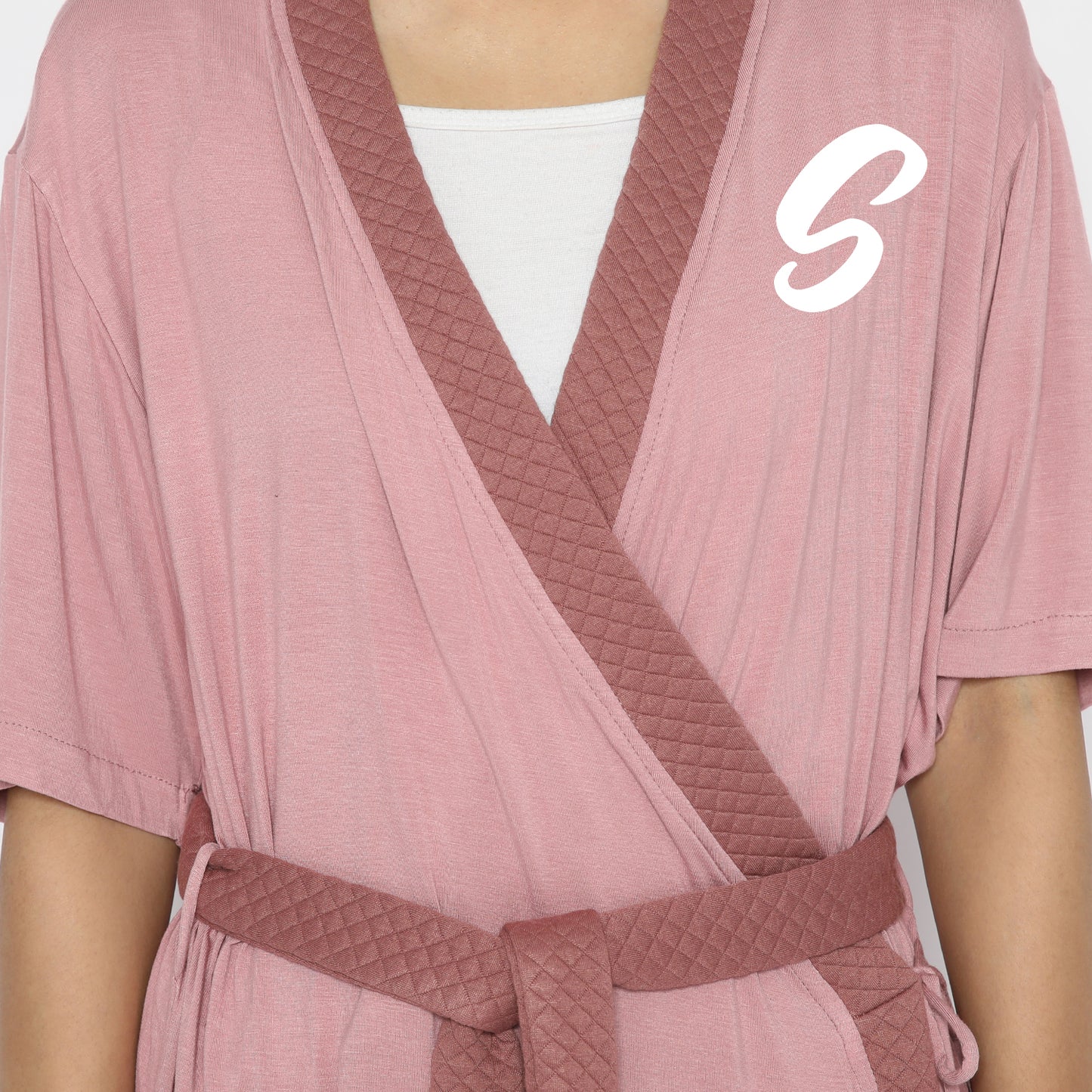 Maison Elmesa Nursing Robe Short - Lilac Mauve