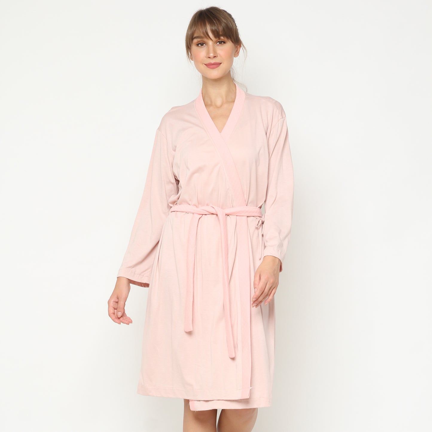 Maison Elmesa Nursing Robe - Baby Pink