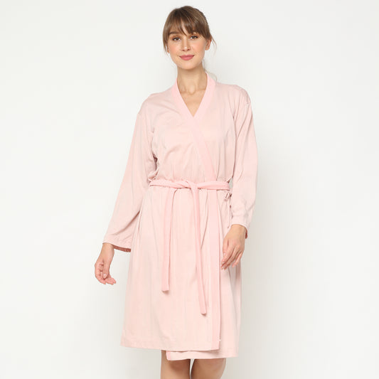 Maison Elmesa Nursing Robe - Baby Pink