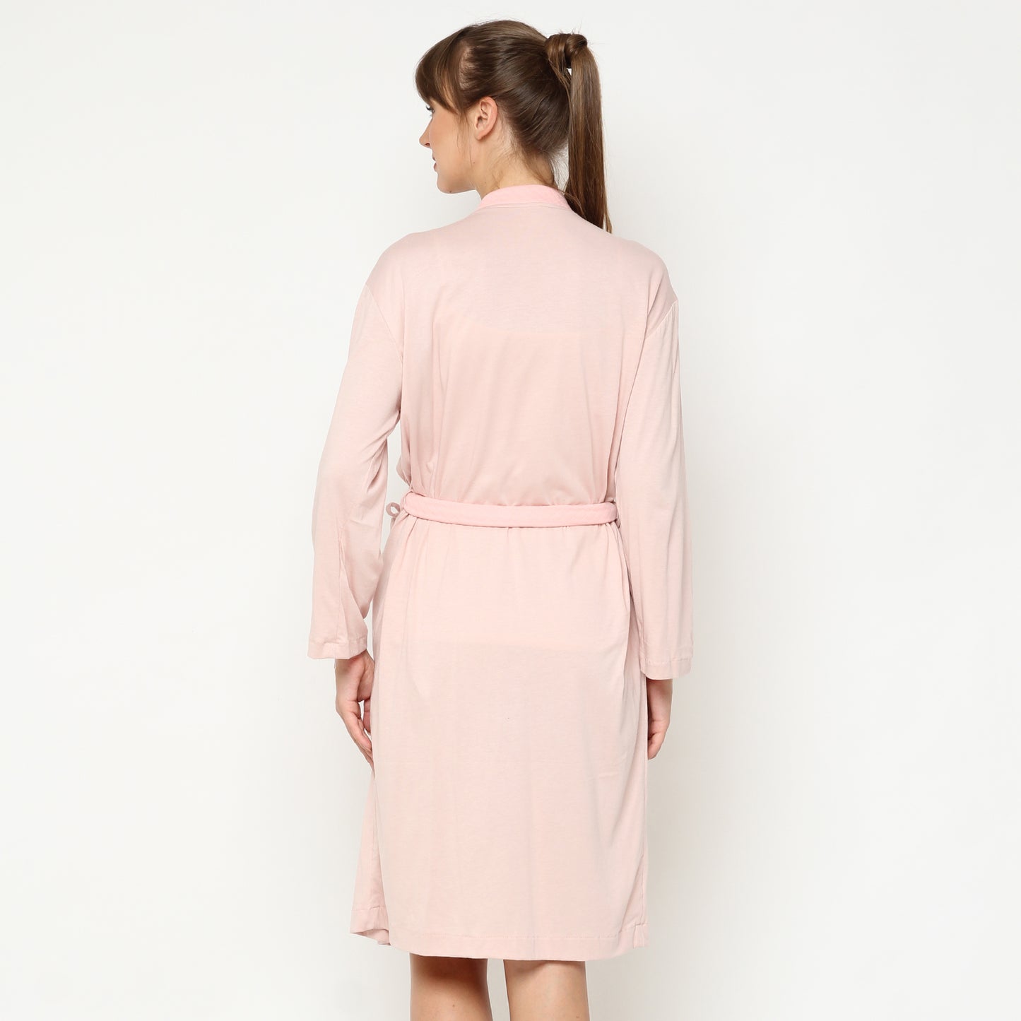 Maison Elmesa Nursing Robe - Baby Pink