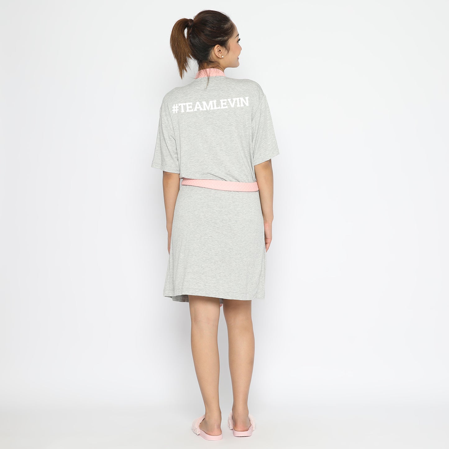 Maison Elmesa Nursing Robe Short - Misty Pink