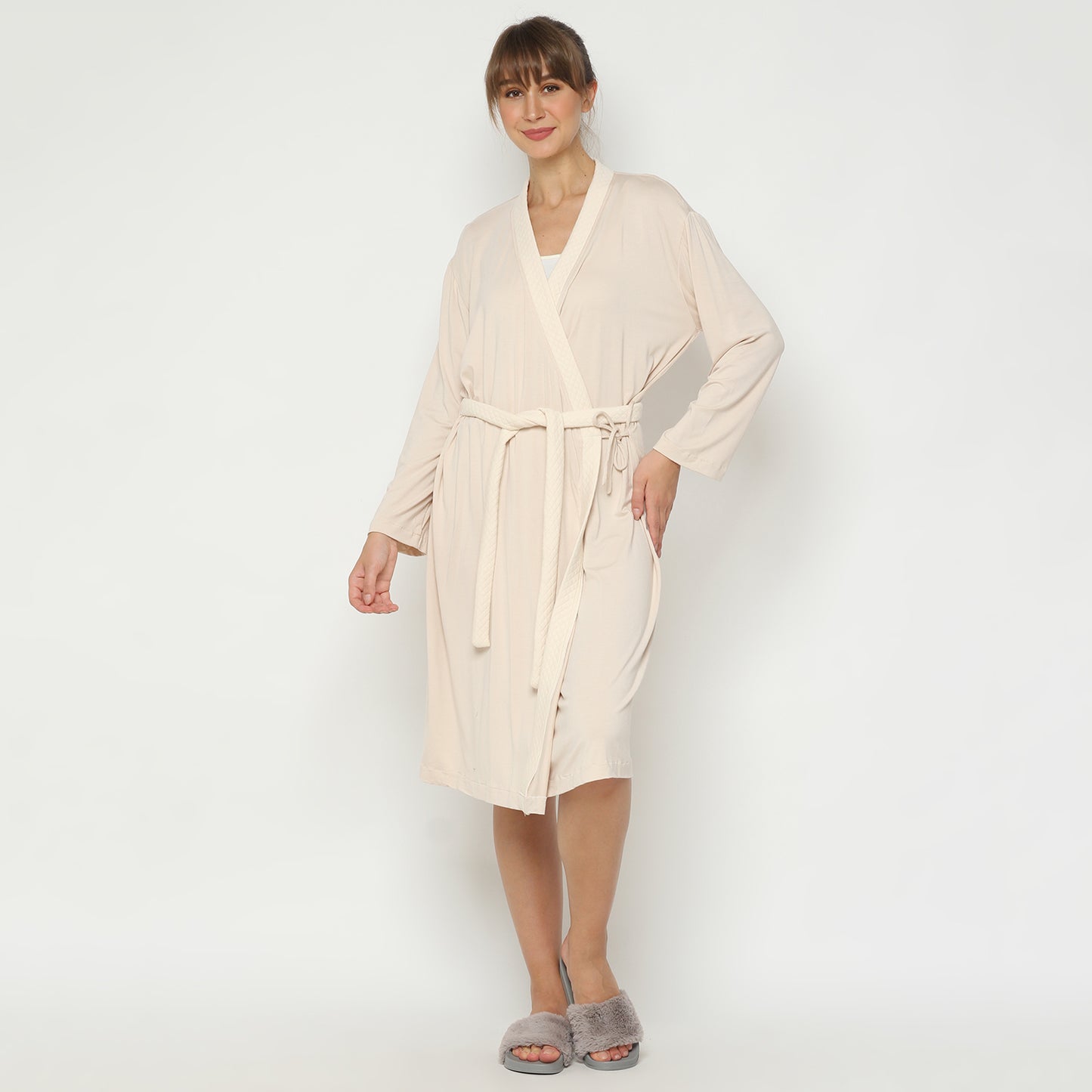 Maison Elmesa Nursing Robe - Beige