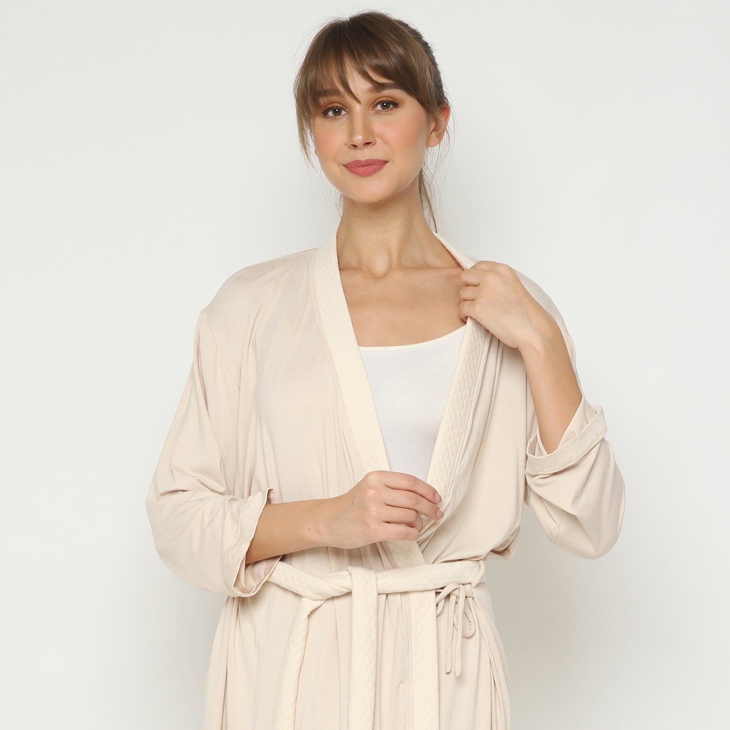 Maison Elmesa Nursing Robe - Beige