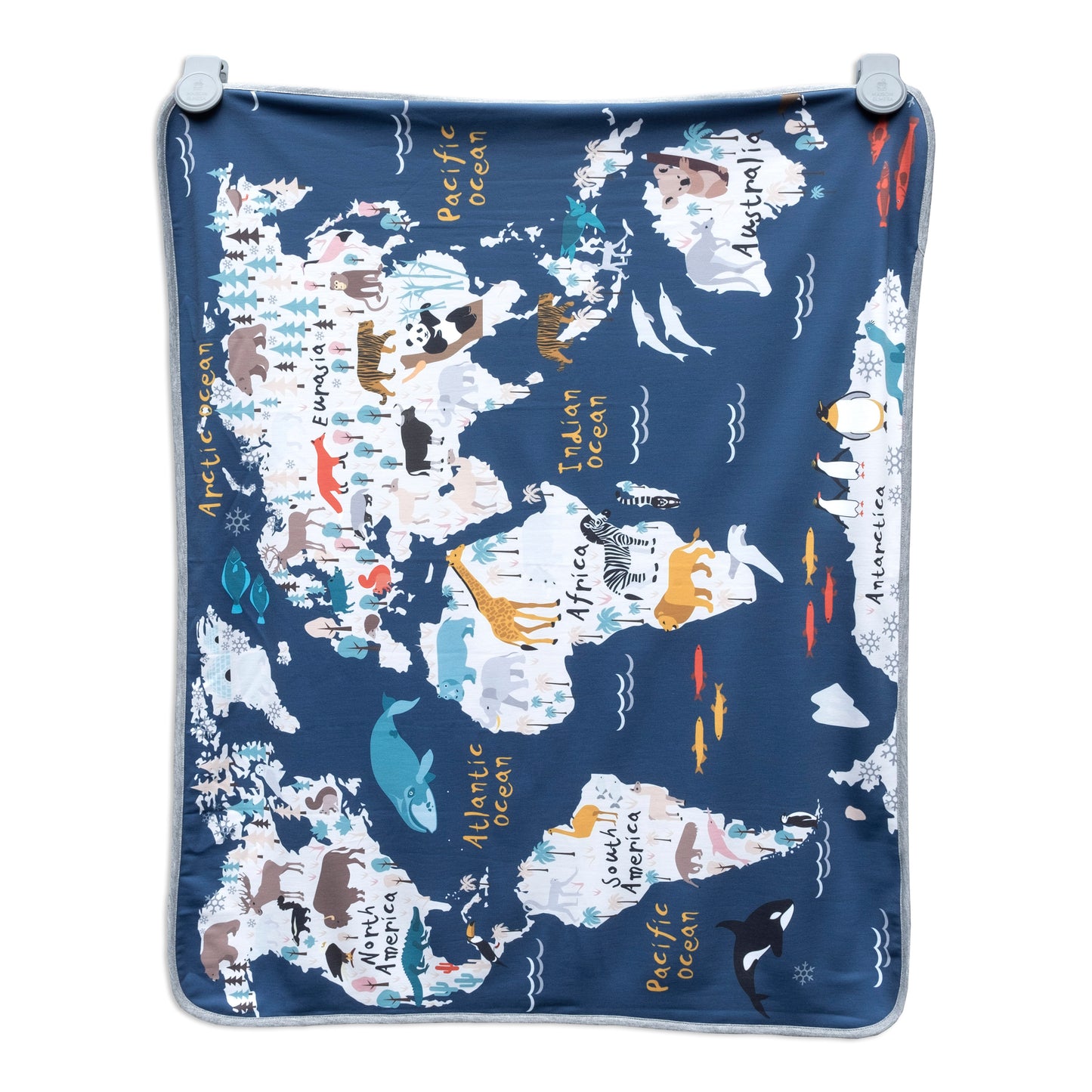 Maison Elmesa Baby Blanket - Animaps Navy