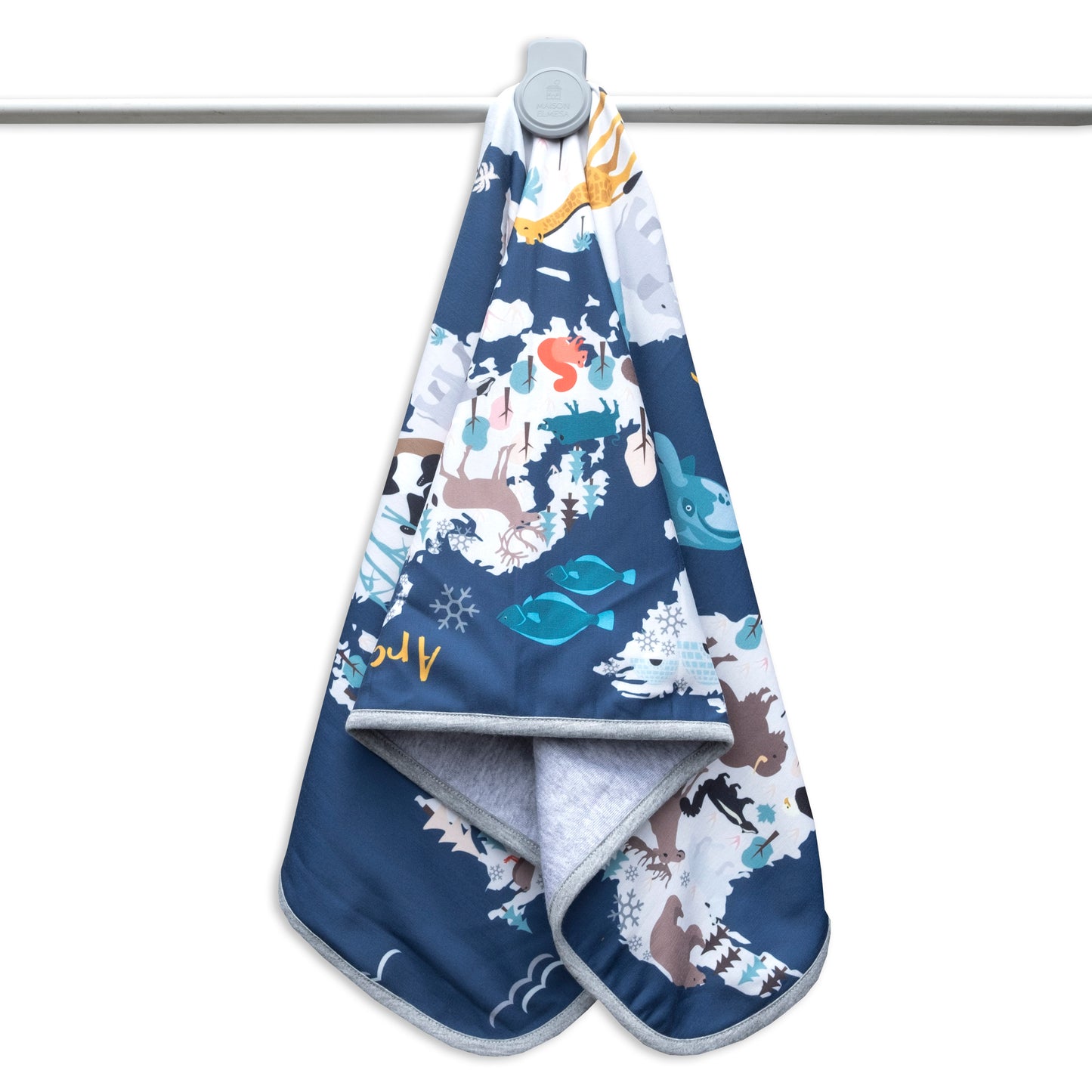 Maison Elmesa Baby Blanket - Animaps Navy