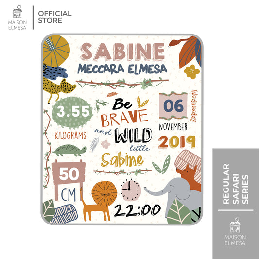 Maison Elmesa Baby Blanket - Safari Series