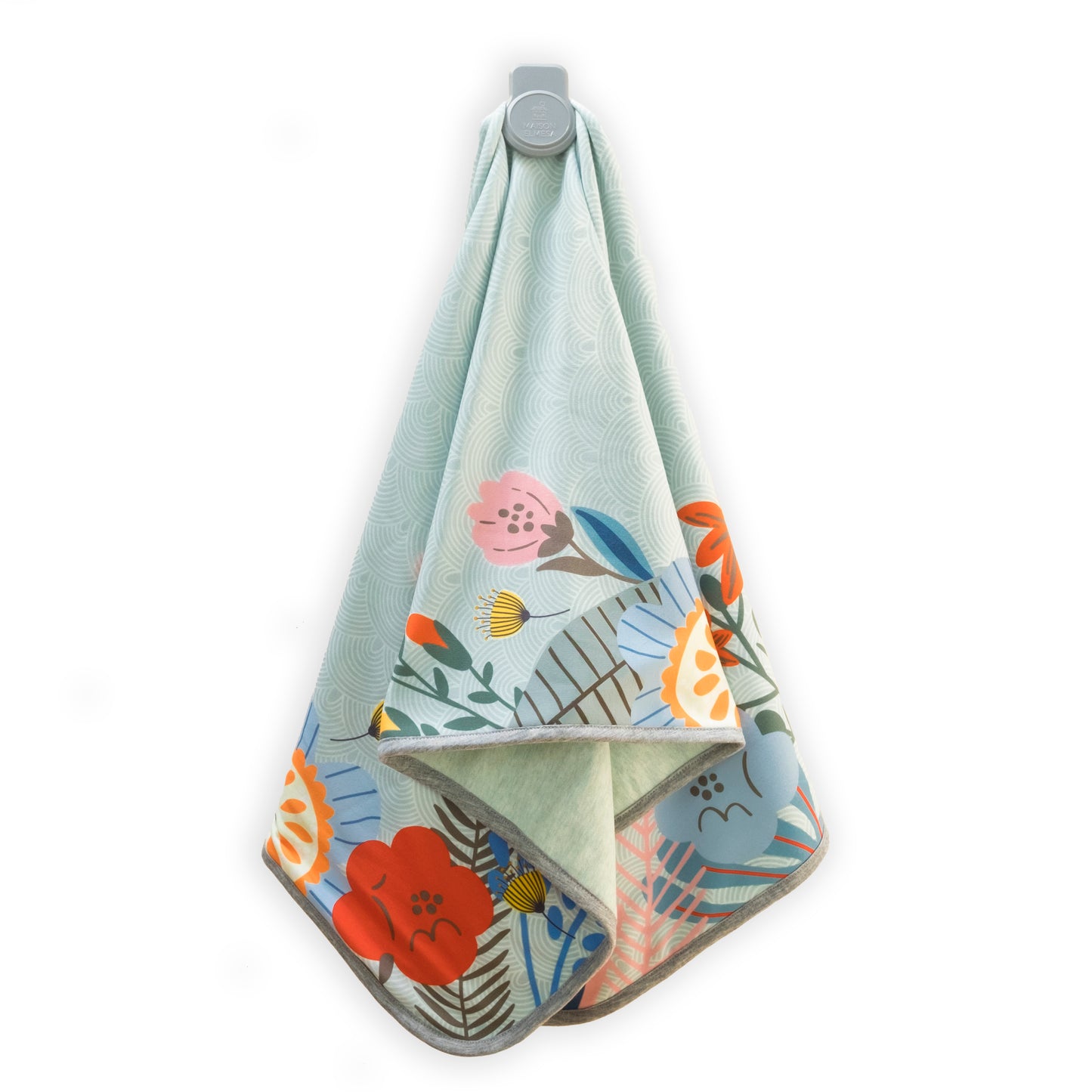 Maison Elmesa Baby Blanket - Fiore Blue Circle