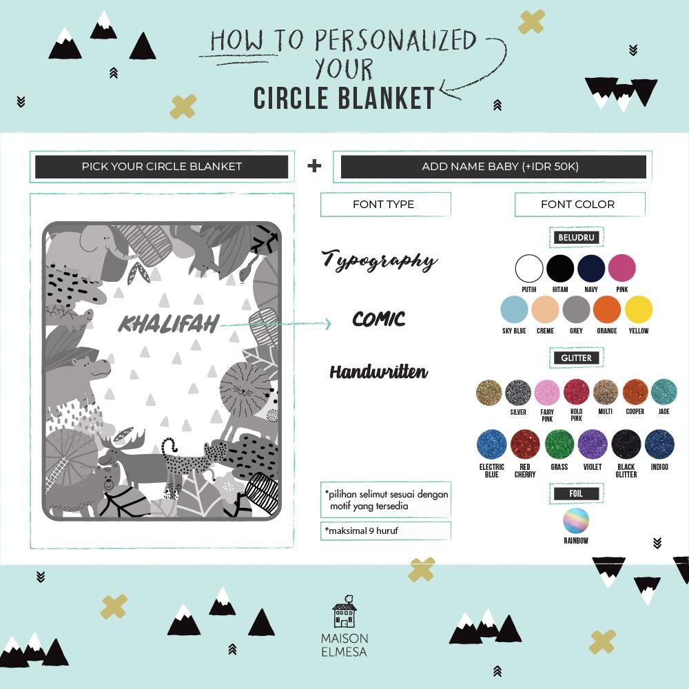 Maison Elmesa Baby Blanket - Raposa Sunset Circle