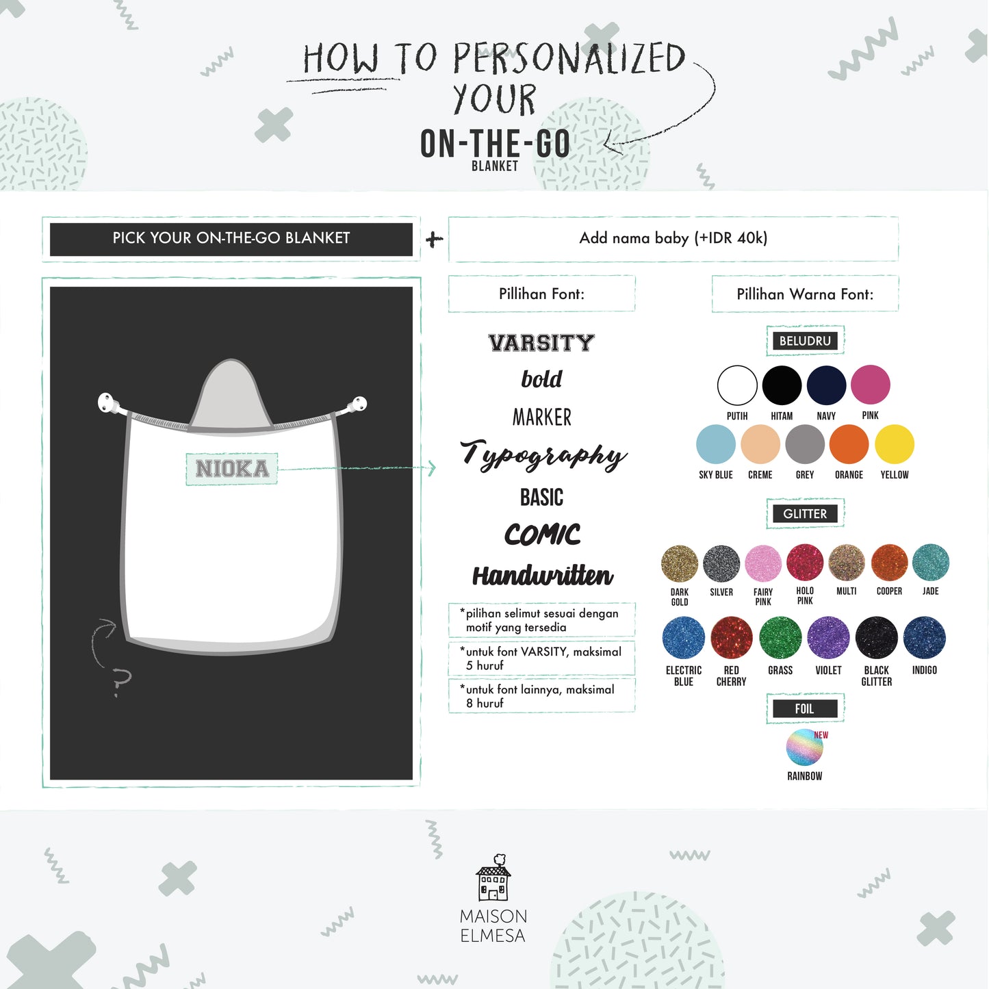 On-The-Go Blanket - White Lily Texture