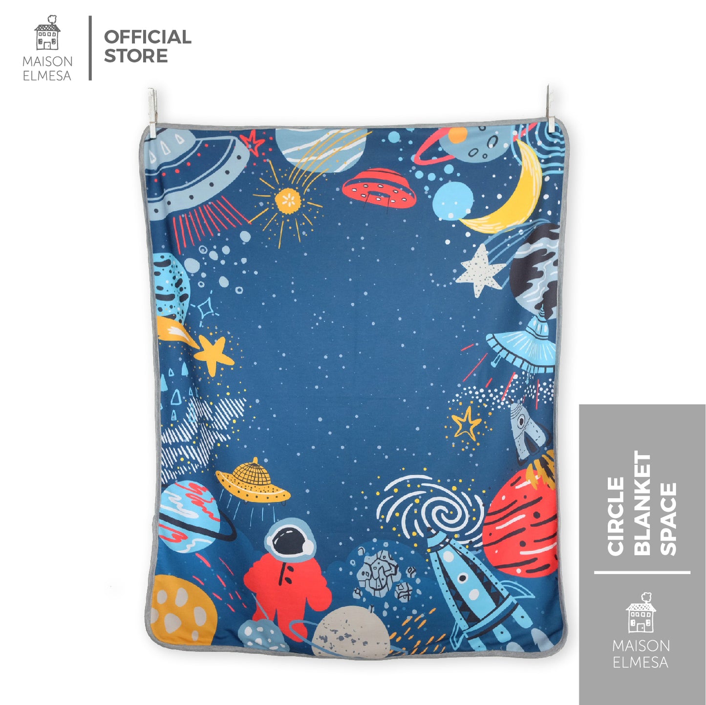 Maison Elmesa Baby Blanket - Space Circle