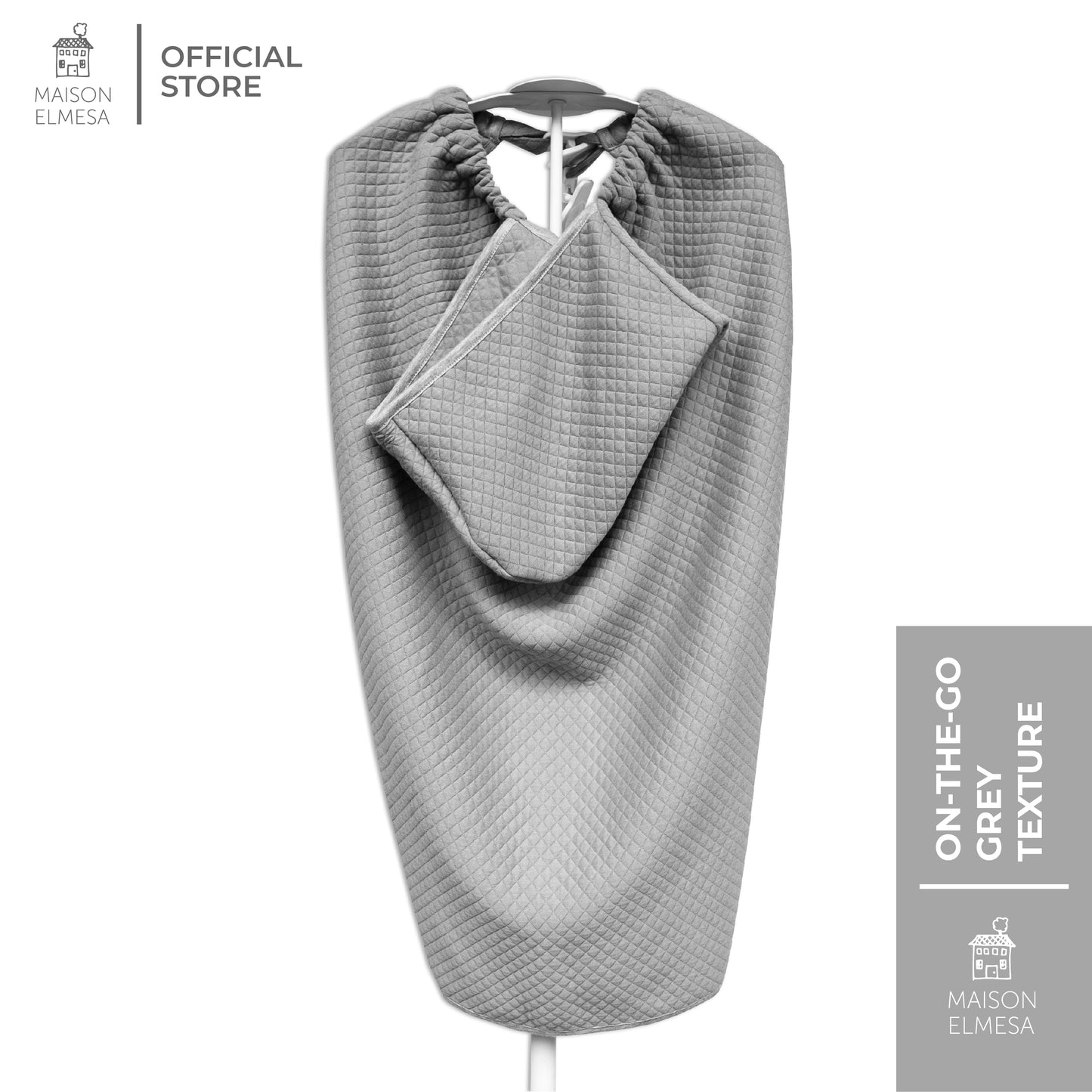 Maison Elmesa Baby Blanket On The Go - Grey Texture