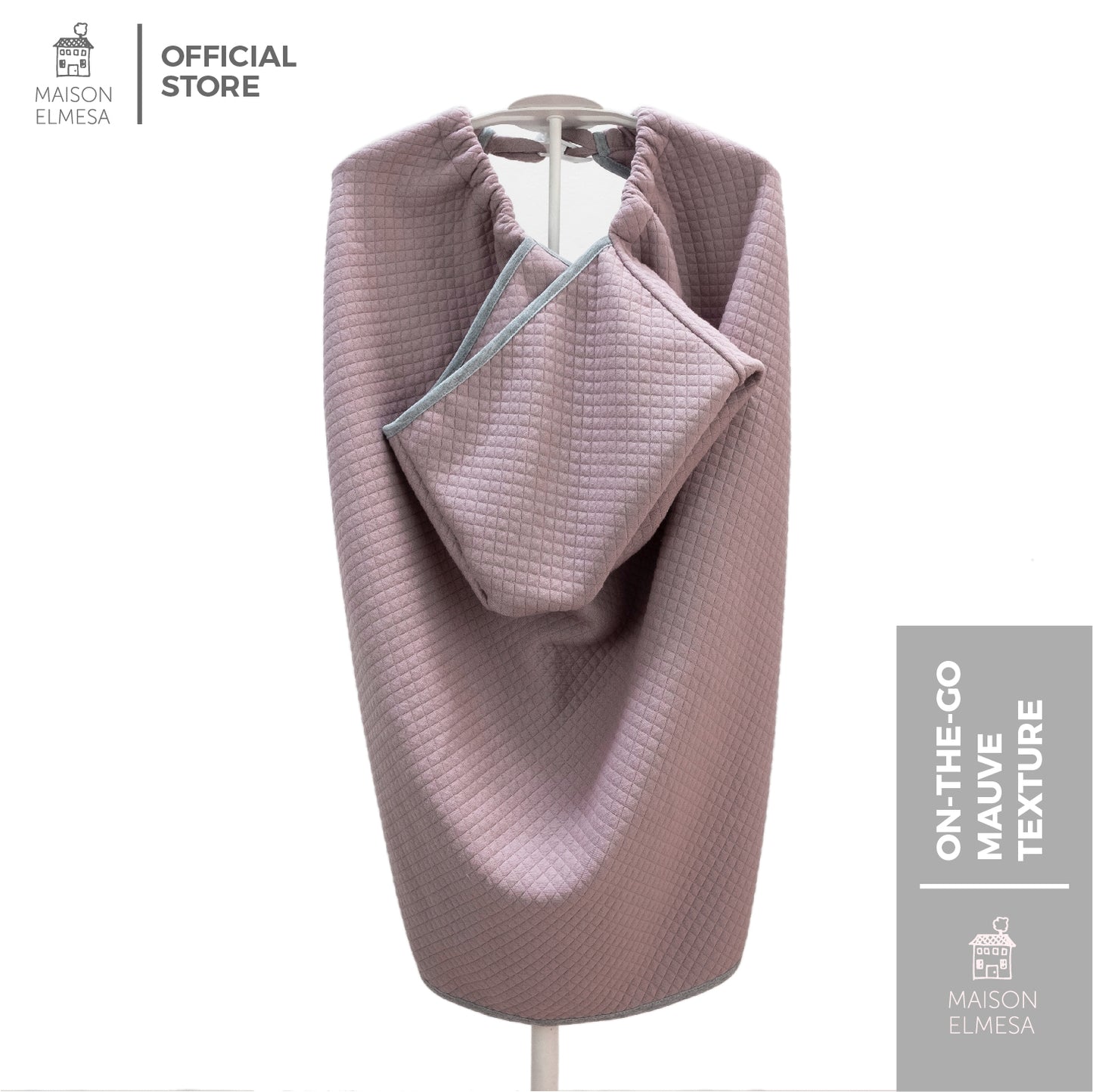 Maison Elmesa On-The-Go Blanket - Mauve Texture