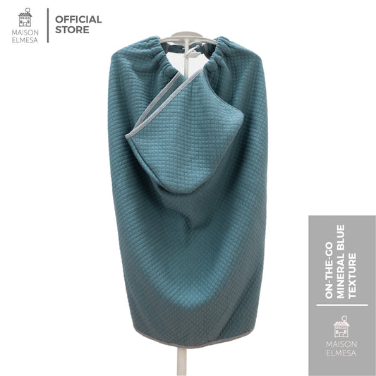 Maison Elmesa Baby Blanket On The Go - Mineral Blue Texture
