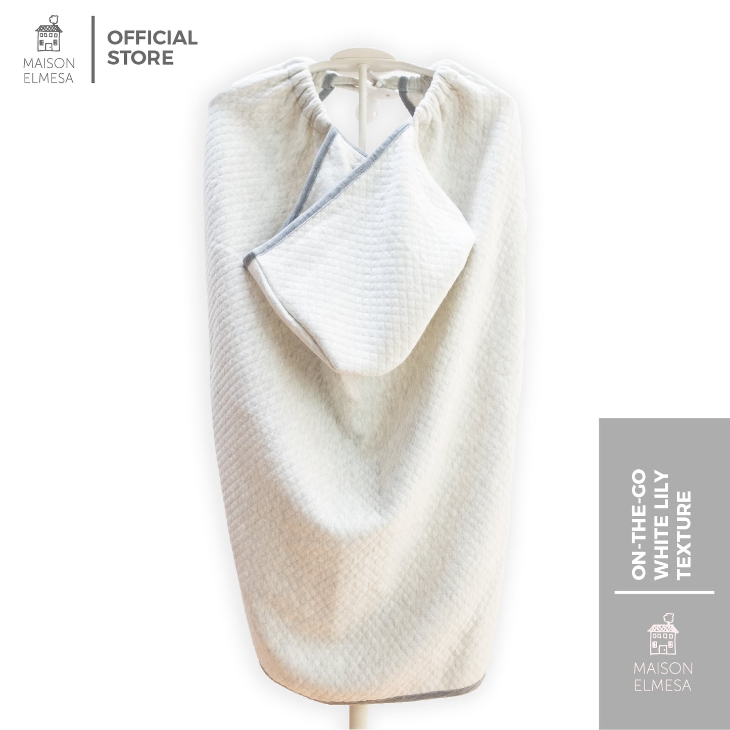 On-The-Go Blanket - White Lily Texture