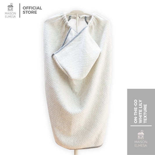 On-The-Go Blanket - White Lily Texture