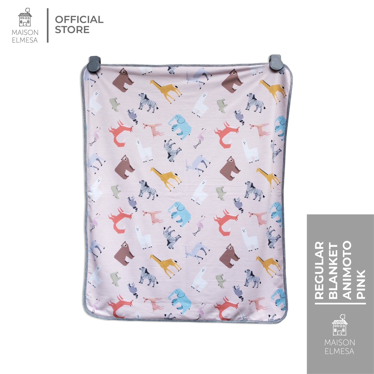 Maison Elmesa Baby Blanket - Animoto Pink