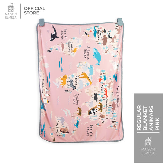 Maison Elmesa Baby Blanket - Animaps Pink