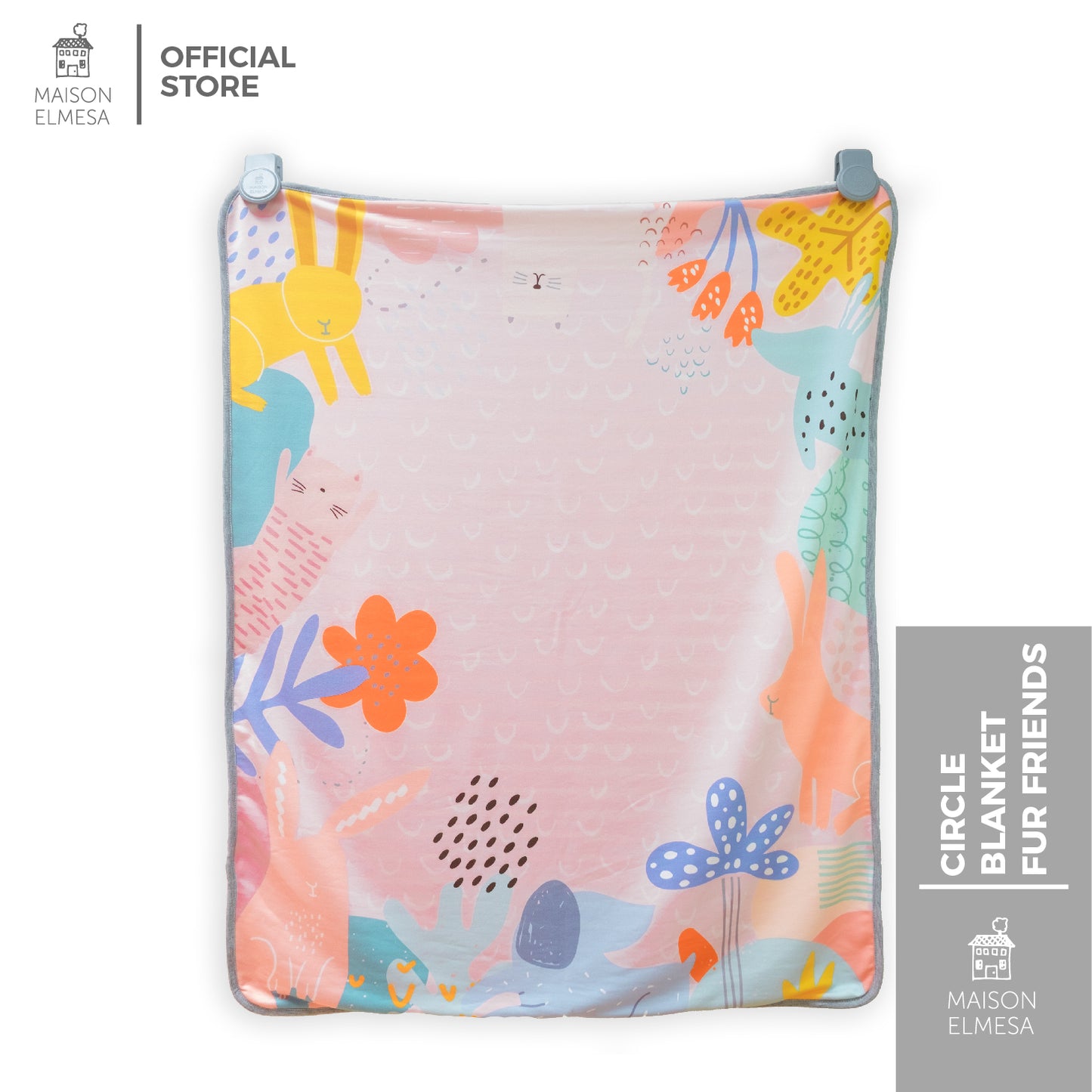 Maison Elmesa Baby Blanket - Fur Friends Circle