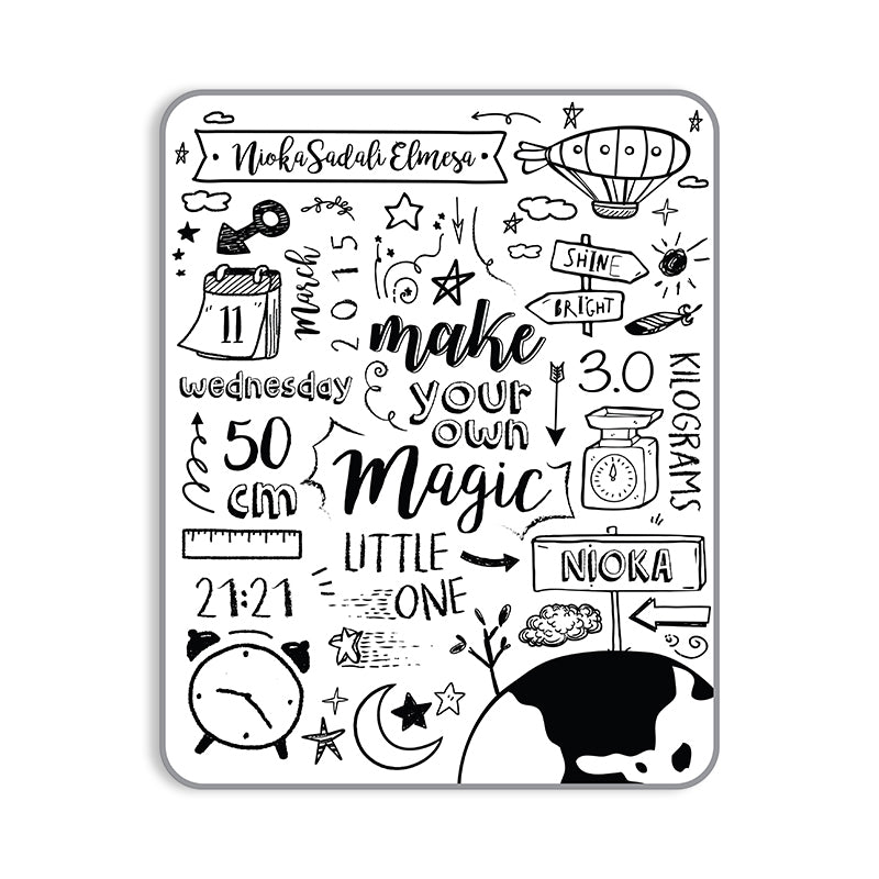 Maison Elmesa Baby Blanket - Doodles Series