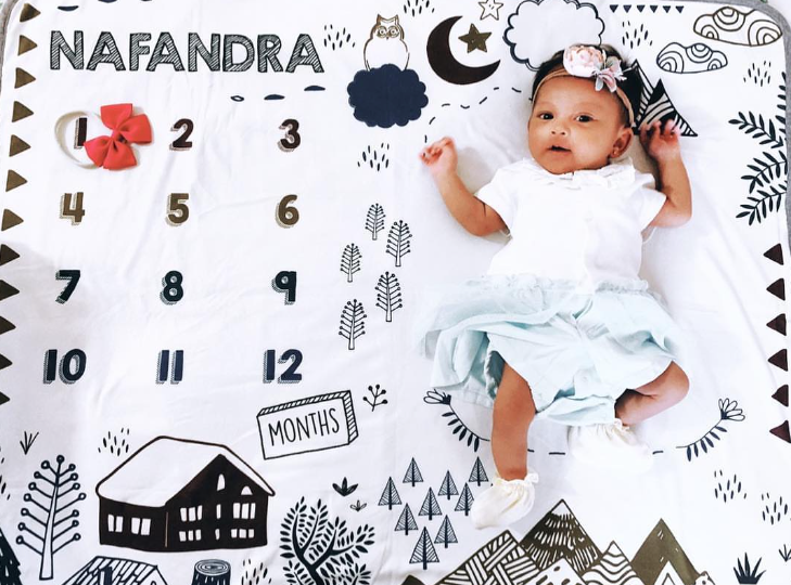 Maison Elmesa Baby Blanket - Milestone Series