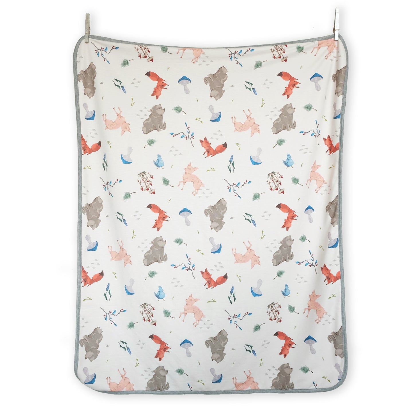 Maison Elmesa Baby Blanket - Animoto Woodland