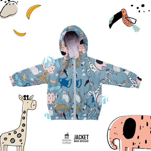Maison Elmesa Jacket Water Repellent - Safari Blue
