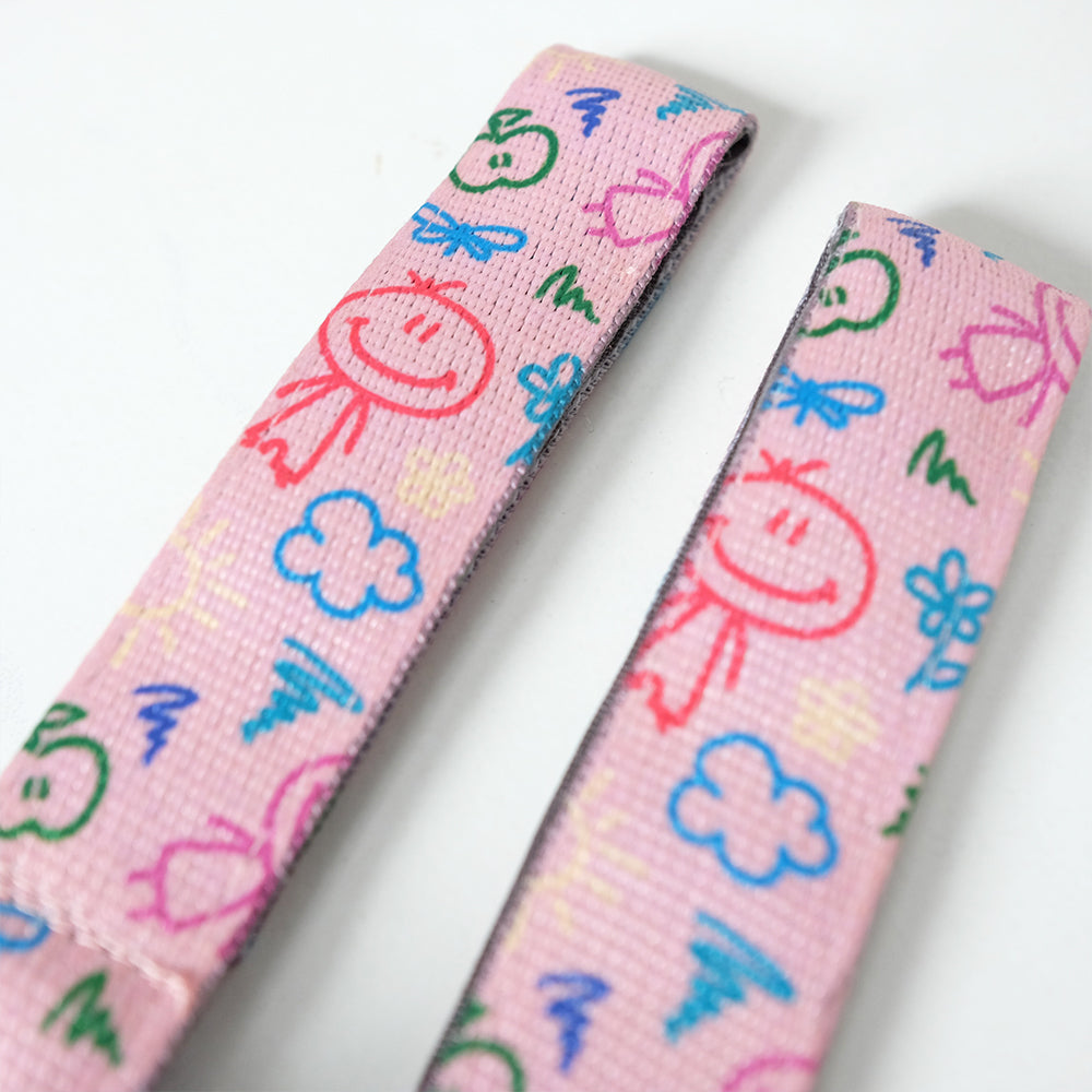 Maison Elmesa On The Go Clips White - Kids Crayon Peach Strap