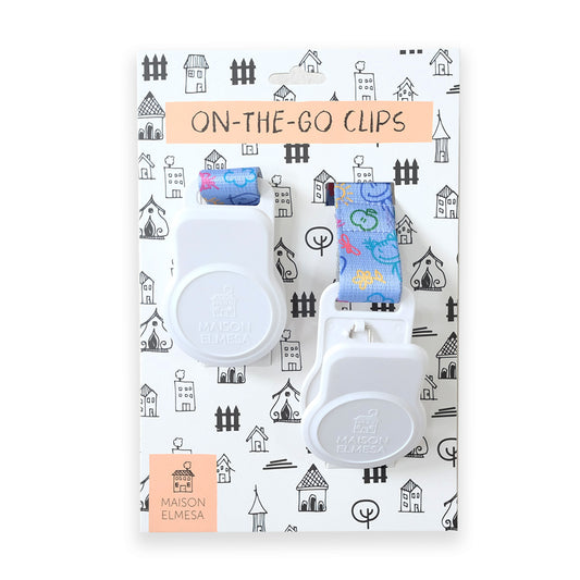 Maison Elmesa On The Go Clips White - Kids Crayon Purple Strap
