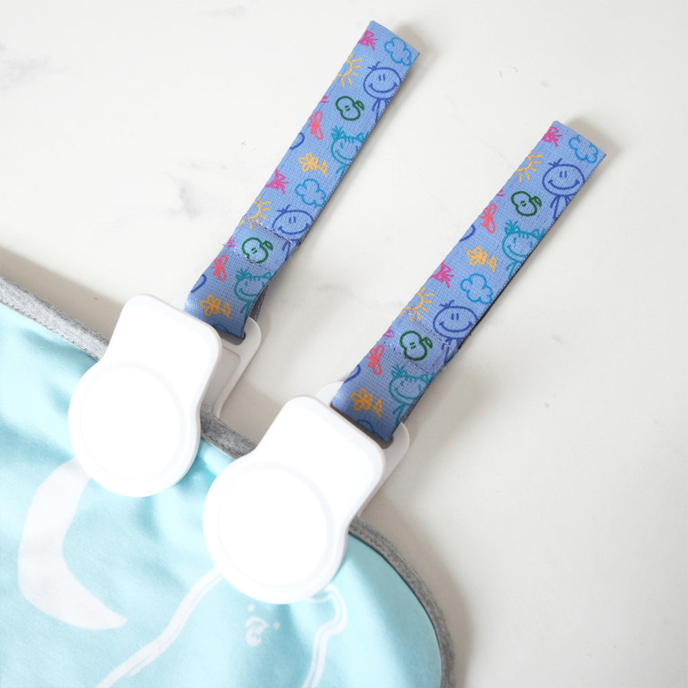 Maison Elmesa On The Go Clips White - Kids Crayon Purple Strap