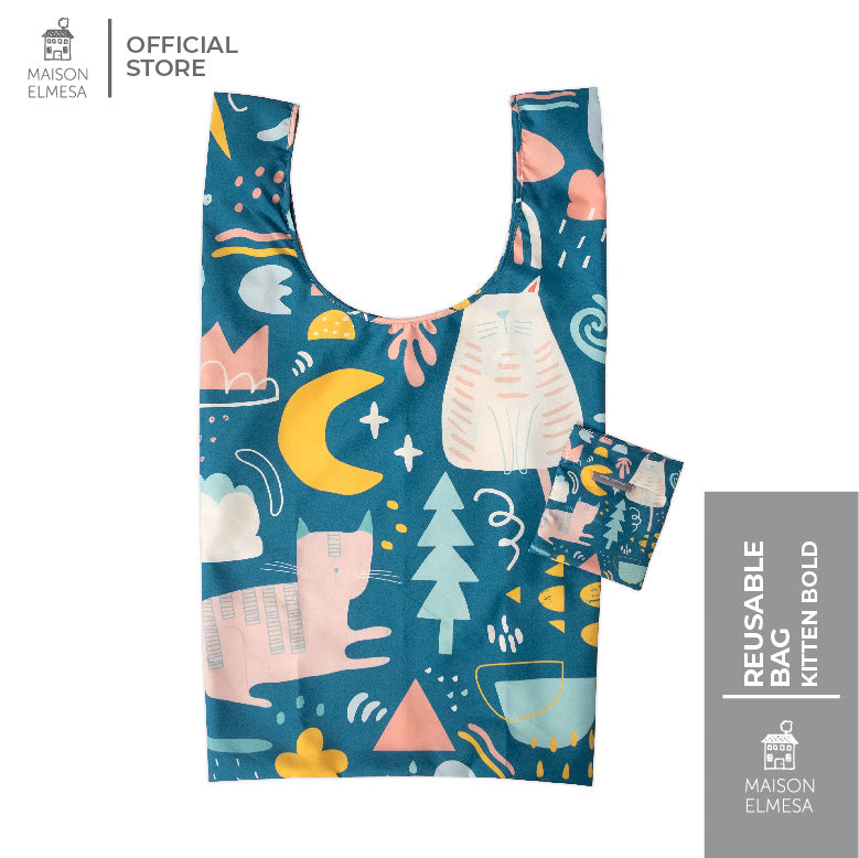Maison Elmesa Reusable Bag - Kitten Bold