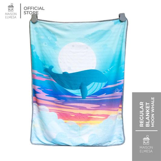 Maison Elmesa Baby Blanket - Moon Whale