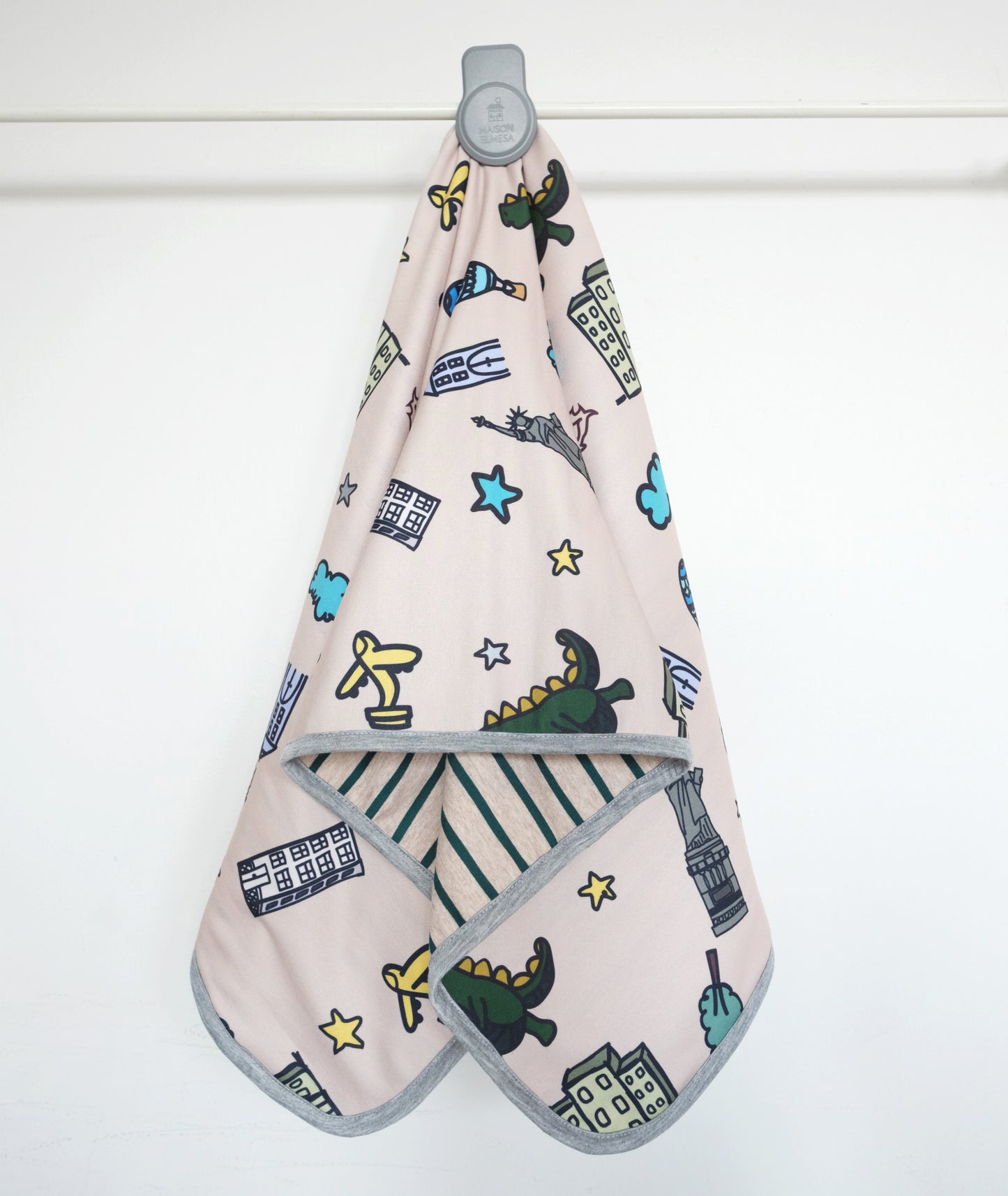 Maison Elmesa Baby Blanket - Nuyorkzilla Latte
