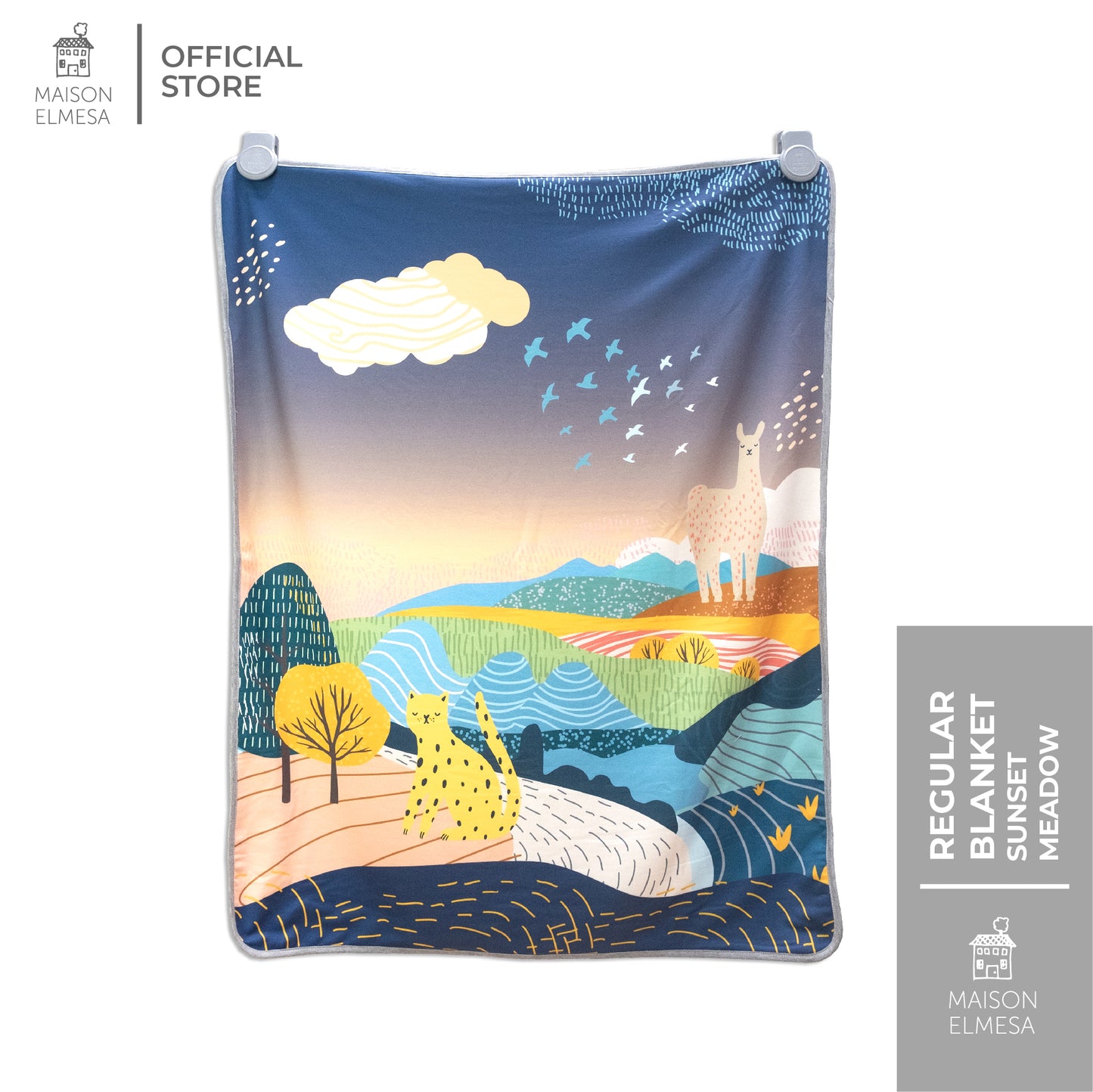 Maison Elmesa Baby Blanket - Sunset Meadow