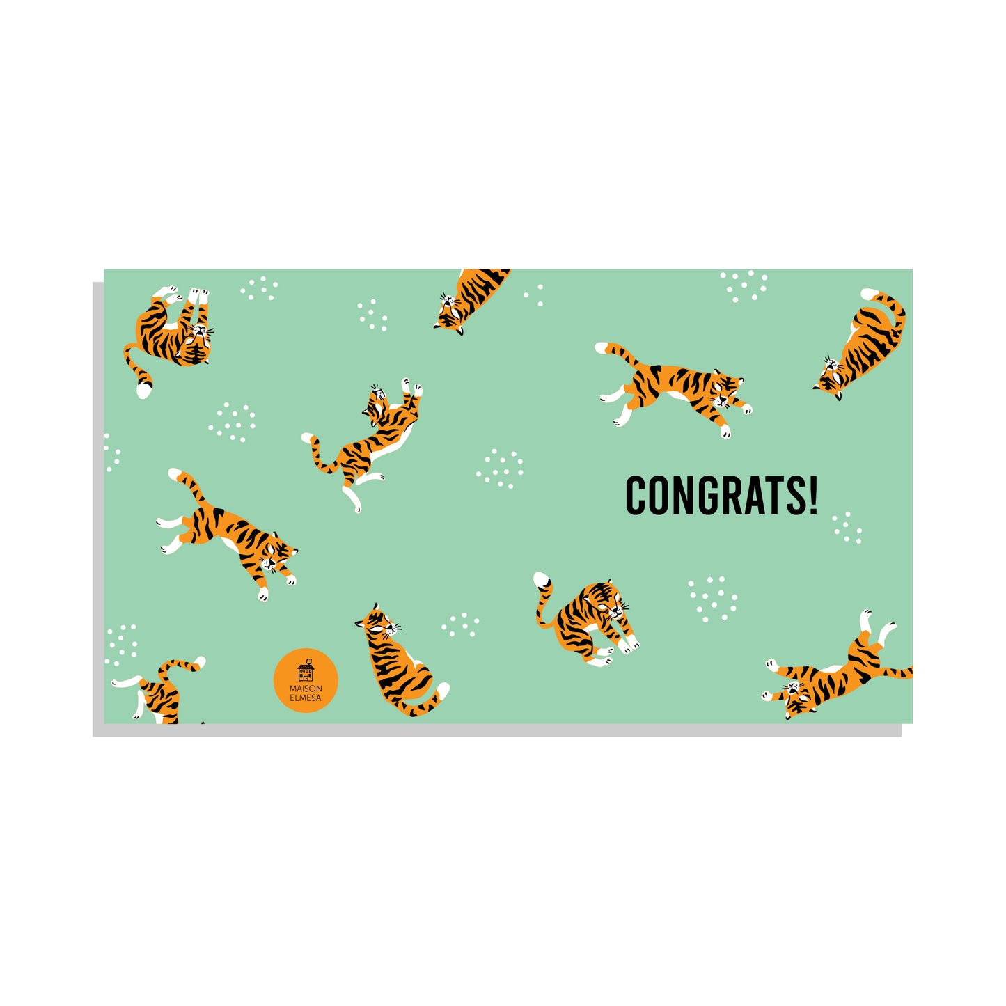 Maison Elmesa Greeting Card - Tiger