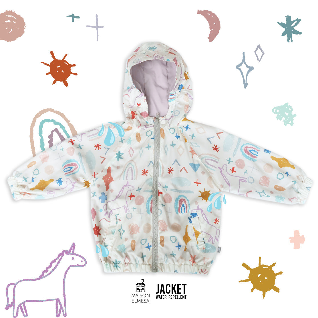 Maison Elmesa Jacket Water Repellent - Unicorn Crajon