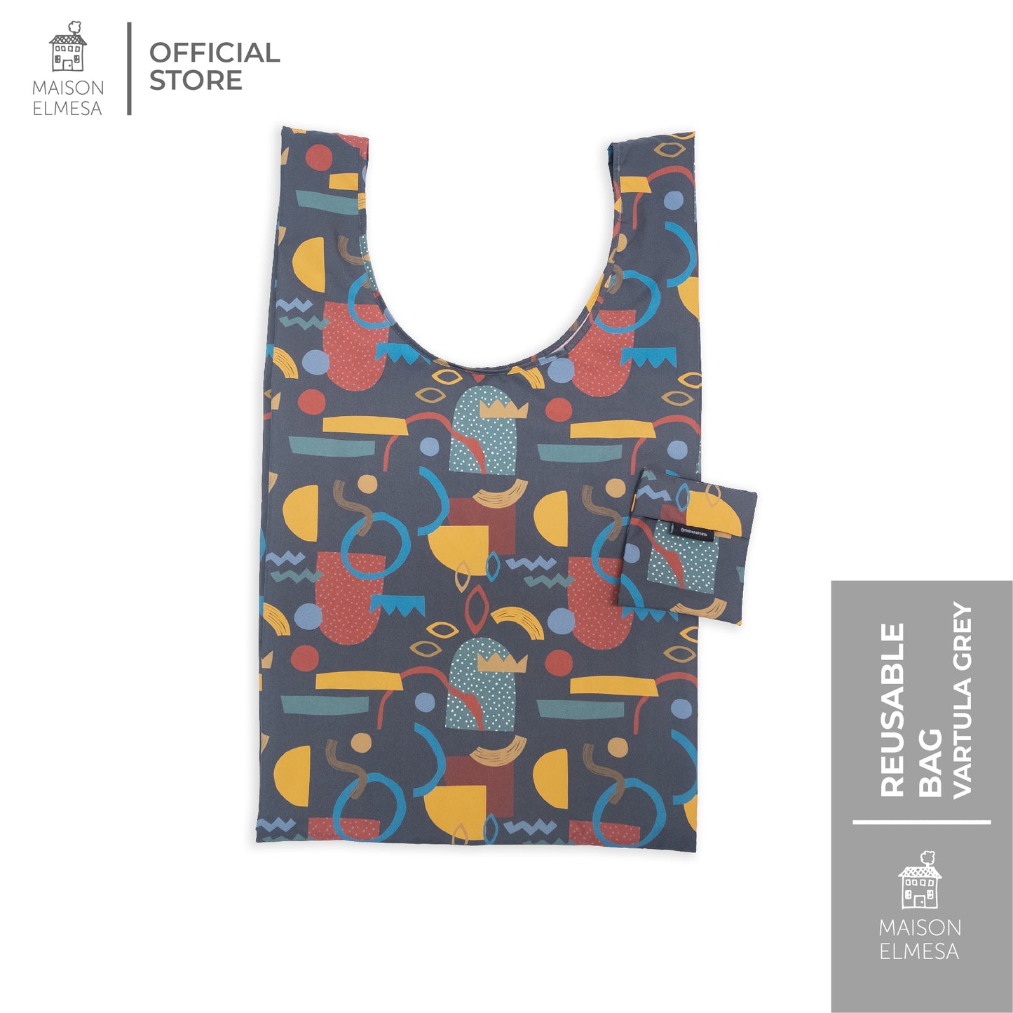Maison Elmesa Reusable Bag - Vartula Grey