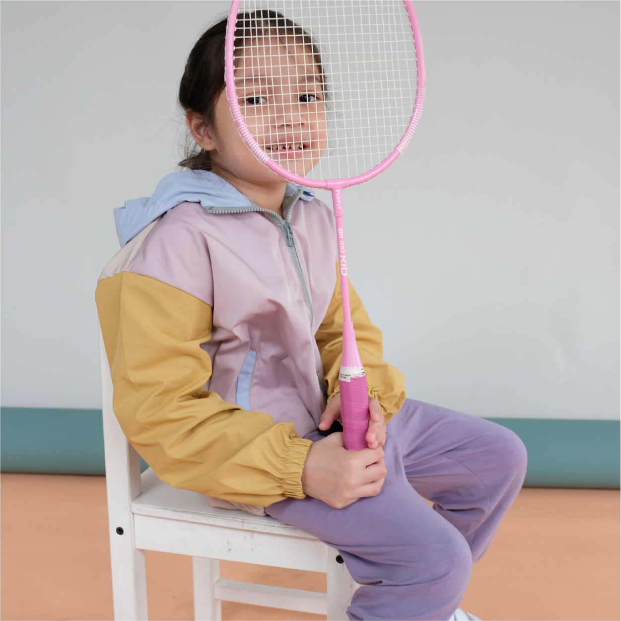 Maison Elmesa Jacket Color Block - Butterose Sky