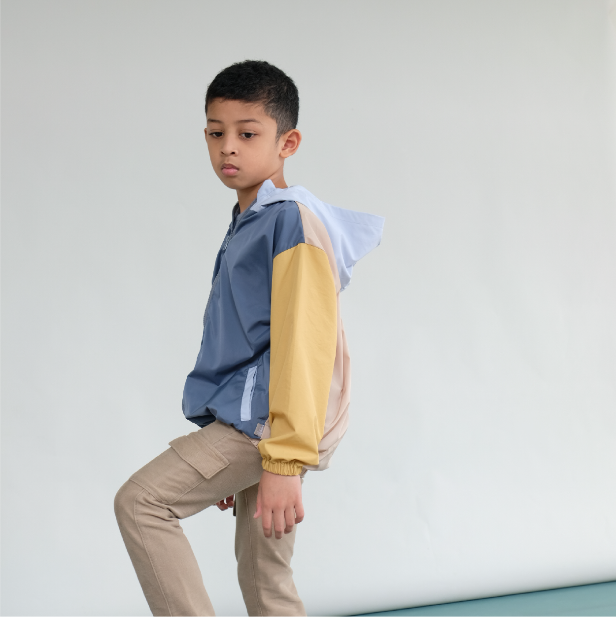 Maison Elmesa Jacket Color Block - Pasifica