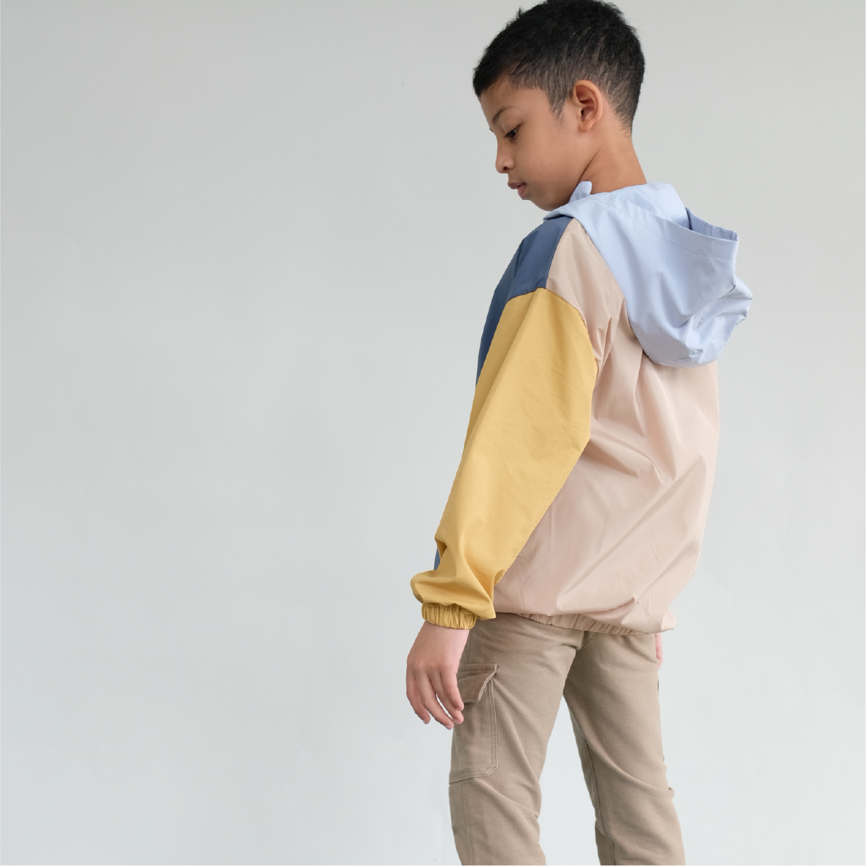 Maison Elmesa Jacket Color Block - Pasifica