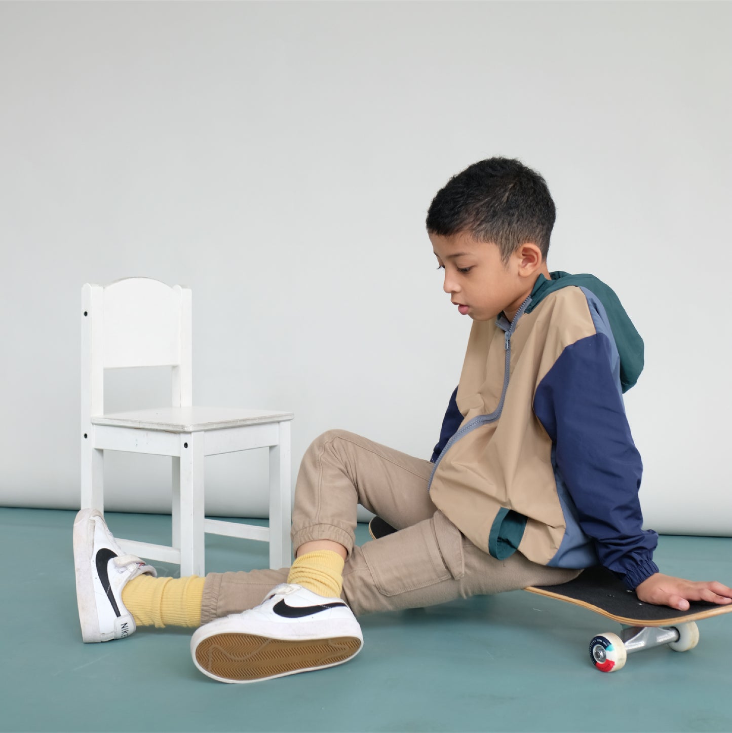Maison Elmesa Jacket Color Block - Varsity