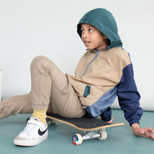 Maison Elmesa Jacket Color Block - Varsity