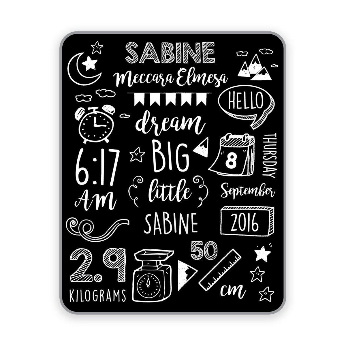Maison Elmesa Baby Blanket - Hello World Series