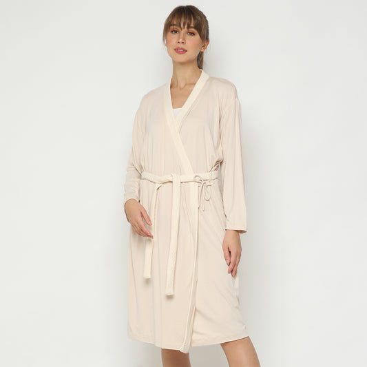 Maison Elmesa Nursing Robe - Beige