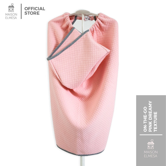 Maison Elmesa Baby Blanket On The Go - Pink Dreamy Texture