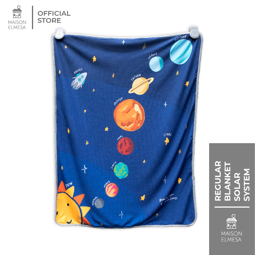 Maison Elmesa Baby Blanket - Solar System by Dinda PS