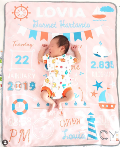 Maison Elmesa Baby Blanket - Sailor Series